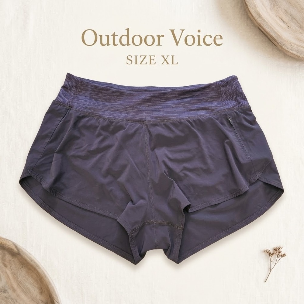 Outdoor Voices Hudson Shorts Womens XL Navy Blue Gorpcore